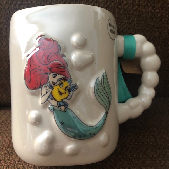 NWT Rae Dunn Disney The Little Mermaid Ariel Mug "Flipping Your Fins" - Picture 1 of 8